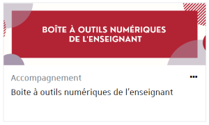 Capture d'un détail sur une vignette de cours, dans l'onglet Cours.